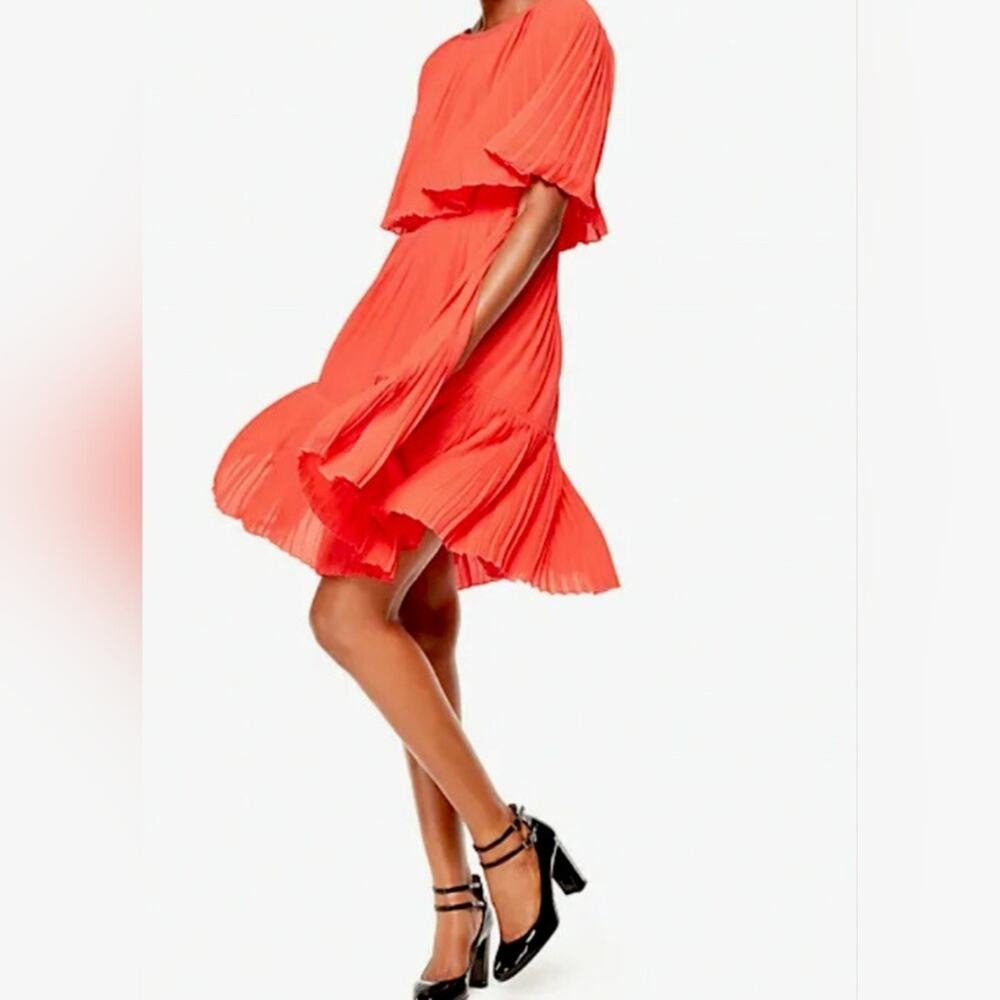 Kate Spade Elegant Red Pleated Dress Women's Size 0